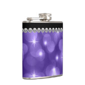 Flasques Élégant Sparkle Diamonds violet (Droite)