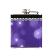 Flasques Élégant Sparkle Diamonds violet (Dos)