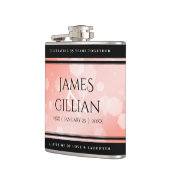 Flasques Elégante 35ème anniversaire de Mariage de corail (Gauche)