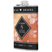 Flasques Élégante 8ème anniversaire du Mariage de bronze (Gauche)