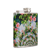 Flasques Elégante aquarelle rétro boho rose floral (Droite)