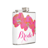 Flasques Elégante aquarelle rose orchidées tropicale fleuri (Droite)