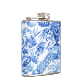 Flasques Élégante Chinoiserie Vintage bleue et blanche (Droite)