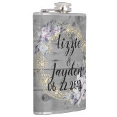 Flasques Élégante couronne florale Mariage rustique    (Droite)