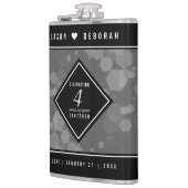 Flasques Élégante fête du 4e anniversaire du Mariage de lin (Gauche)