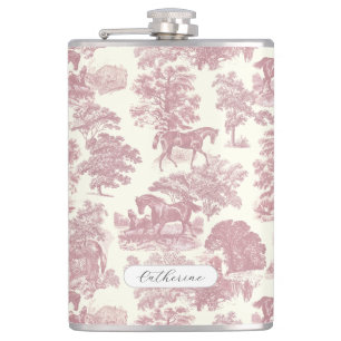 Flasques Elégante fille chic Cheval rose Nom de l'ensemble