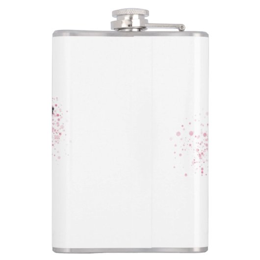 Flasques Élégante fleur de cerisier rose et pourpre (Dos)