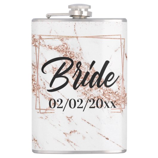 Flasques Élégante Mariée : Rose Gold Celebration (Devant)