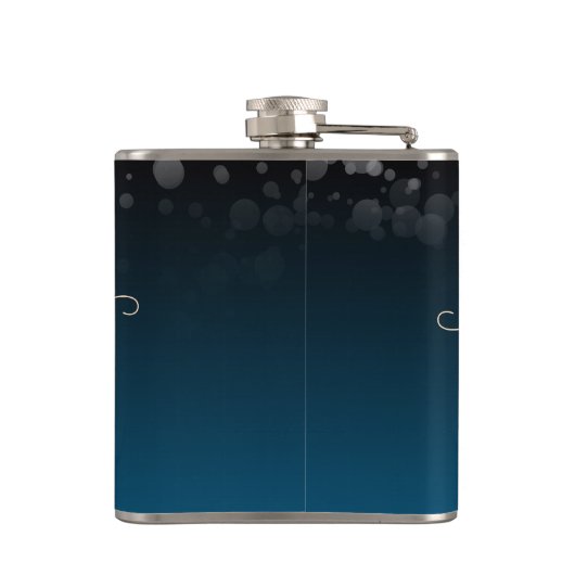 Flasques Elégante Pêche Océanique Bleu Mariage Un Nouveau C (Dos)