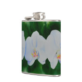 Flasques Elégante peinture d'orchidée tropicale blanche (Gauche)