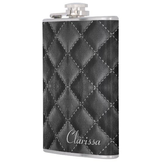 Flasques Élégantes femmes en cuir noir (Gauche)