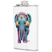 Flasques Eléphant mignon bébé avec casque (Gauche)