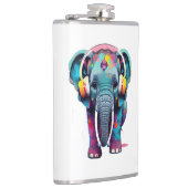 Flasques Eléphant mignon bébé avec casque (Droite)