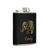 Flasques Eléphant Paisley Or Cute (Droite)