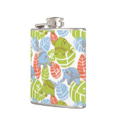 Flasques Eléphants colorés de la jungle (Gauche)