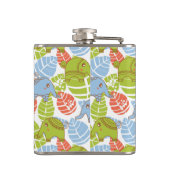 Flasques Eléphants colorés de la jungle (Dos)