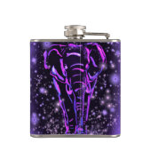 Flasques Eléphants Marcher À Starry Flask De Nuit Cadeau (Dos)