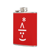 Flasques Elfe de Noël Emoticon Xmas ASCII Texte Art (Gauche)