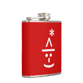 Flasques Elfe de Noël Emoticon Xmas ASCII Texte Art (Droite)