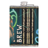 Flasques Elfe en bois vert ivre Elvish Brew (Dos)