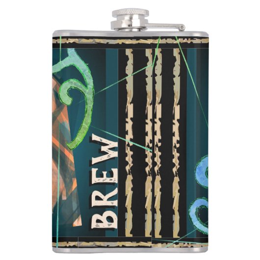 Flasques Elfe en bois vert ivre Elvish Brew (Dos)