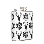 Flasques Elk avec détail de flocons de neige (Droite)