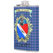 Flasques Elliott Tartan et Crest (Gauche)