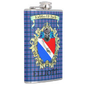 Flasques Elliott Tartan et Crest (Droite)