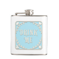 Emblème Bleu du Tea Party de "Drink Me" Wonderland