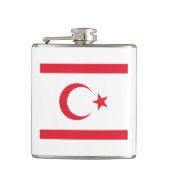 Flasques Emblème du pavillon de la République turque de Chy (Devant)