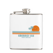 Flasques Emerald Isle North Carolina Sun Palm Trees (Devant)