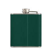 Flasques Émeraude Vert moderne Groomsman personnalisé (Dos)