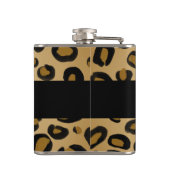 Flasques Empreinte de léopard Cheetah Peint Spots Or Beige (Dos)