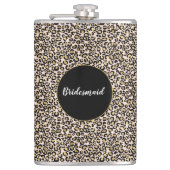 Flasques Empreinte de léopard d'or rose (Devant)