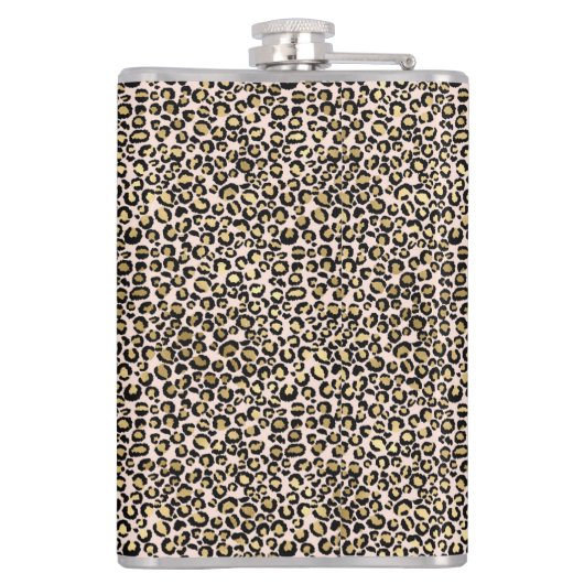 Flasques Empreinte de léopard d'or rose (Dos)