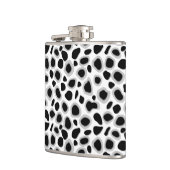 Flasques Empreinte de léopard - noir et blanc (Gauche)