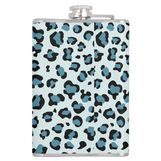 Flasques Empreinte de léopard, Spots de léopard, Leopard bl (Dos)
