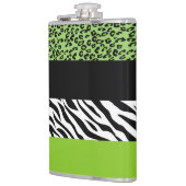 Flasques Empreinte de léopard, Zebra Print, Poster de anima (Gauche)