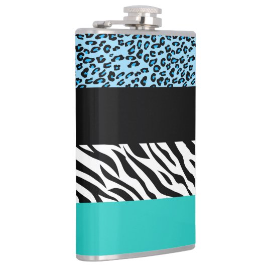 Flasques Empreinte de léopard, Zebra Print, Poster de anima (Droite)