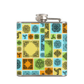 Flasques En Coque D'Urgence Se Déchirer Funny Orange & Bleu (Dos)