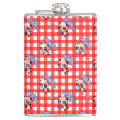 Flasques En vichy rouge mou (Devant)