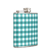 Flasques en vichy turquoise (Droite)