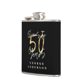 Flasques encourage à 50 ans moderne noir et or (Gauche)