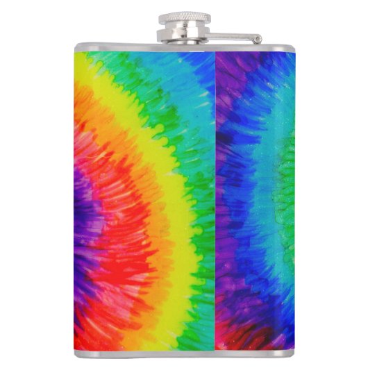 Flasques Encre d'alcool à Cravate arc-en-ciel (Dos)