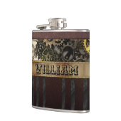 Flasques Engrenages métalliques rétro en cuir Steampunk (Gauche)