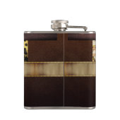 Flasques Engrenages métalliques rétro en cuir Steampunk (Dos)