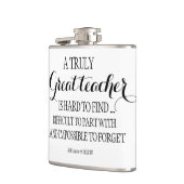 Flasques Enseignant prenant sa retraite en quittant Merci d (Gauche)