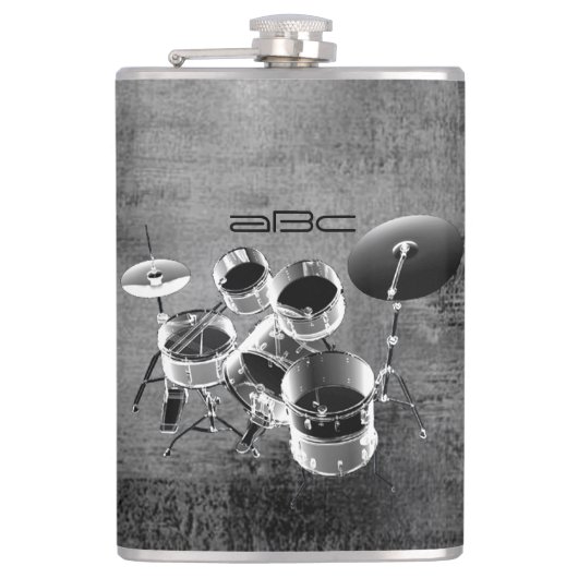 Flasques Ensemble de tambours / Cadeau personnalisé pour ba (Devant)