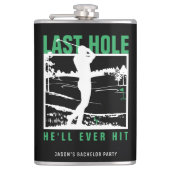Flasques Enterrement de vie de garçon Golf Dernier trou qu' (Devant)