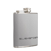 Flasques Enveloppe d'argent de Faux avec le nom gravé par (Droite)